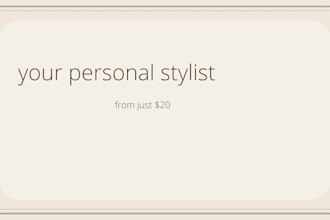 be your personal stylist and develop your fashion