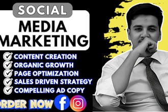 social media manager and content creator to grow your brand