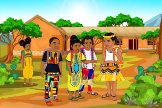 draw african american children book illustration