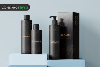 do modern, minimal and luxury product packaging box design