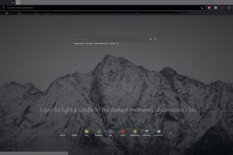 make you a custom google chrome theme or any browser