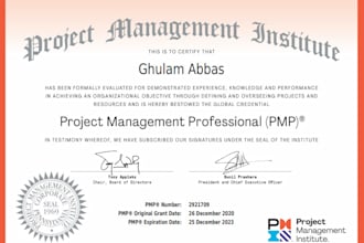 provide project management services and create documents