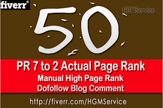 do MANUAL 50 Highpr Blog Comment 10PR5 10PR4 15PR3 15PR2 Dofollow backlinks
