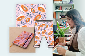 design a seamless surface pattern print