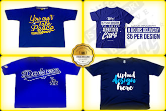 do custom graphic tshirt design and typography t shirt design for teespring