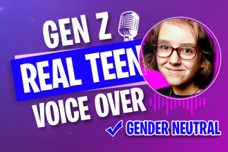 record a real american child or teen voice over