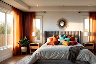 create a full project of interior design for your space