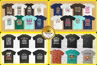 create trendy typography t shirts design