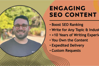 seo content writer for your blog, article, or website