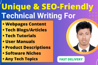 write unique technical content for your website or blog