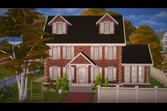 build a house, room, or community lot in the sims for you