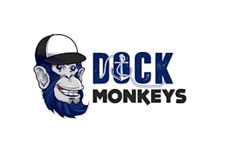 design outstanding dock monkeys logo