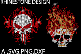 do rhinestone design for you