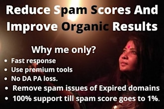 reduce spam scores and improve organic results