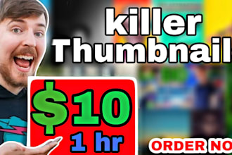 design best attractive viral custom youtube thumbnail