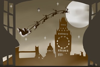 make christmas illustrations for your nft and etsy store