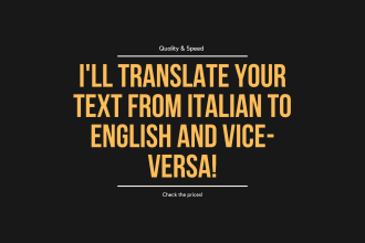 translate your text from italian to english and vice versa