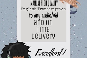 transcribe any english audio or video