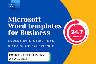 design professional microsoft word templates for business