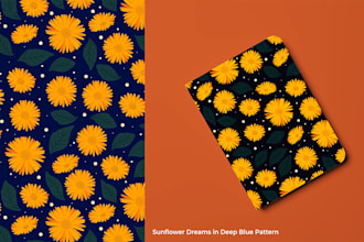 create a unique hand drawn pattern design