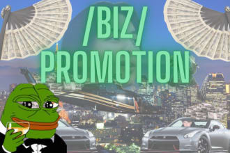 promote your crypto project for 7 days on 4chan biz page