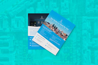 design an attractive and branded real estate flyer