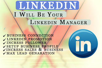 be your expert linkedin manager