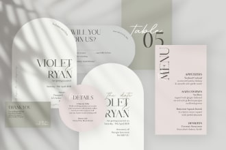design modern minimalist invitation card