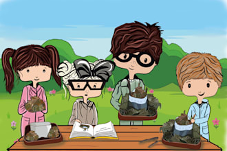 draw illustrations for a children book