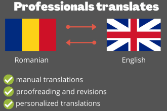 translate from english to romanian , perfect romanian and reverse