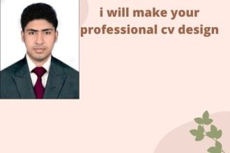 design a professional resume cv template in ms word