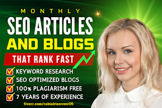 write bulk SEO articles and blog posts as content writer