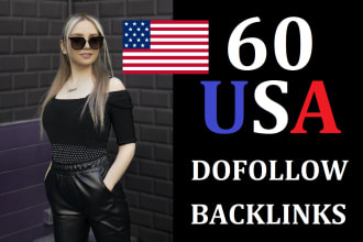 make 60 USA backlinks, link building