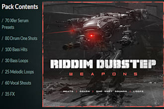 produce riddim dubstep packge