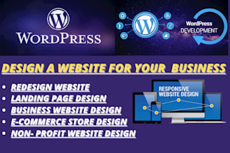 develop a professional custom wordpress website for business