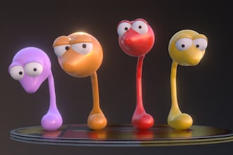 turn your child drawing into a 3d character
