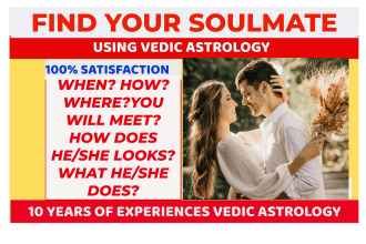 tell you the time when you will find your soulmate by vedic astrology