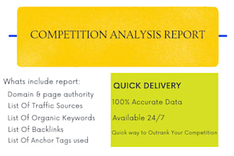 in depth SEO competitor analysis with comprehensive action plan