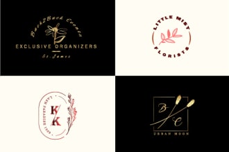 design a botanical, feminine, minimal, boho logo