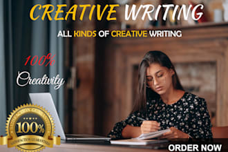 write creative story, love letter and script