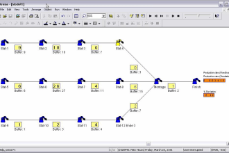 design, simulate and balance assembly line in arena software