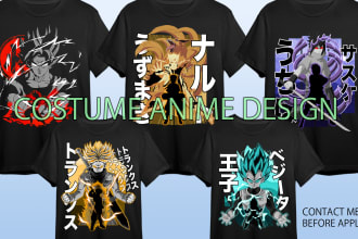 design costume anime t shirt for you