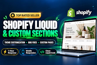 customize your shopify theme and create custom sections
