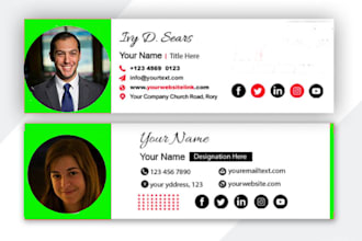 provide clickable html email signature, html email signature