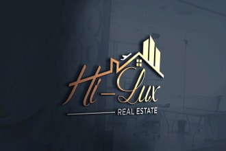 design remodeling, construction, renovation, real estate logo