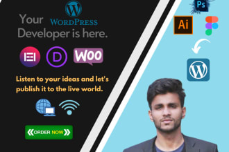 convert xd, psd or figma to wordpress or figma to elementor