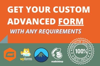 create advanced gravity forms or any type of gravity forms