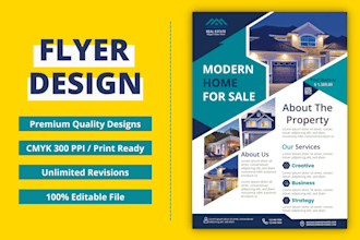 design professional product catalog business marketing a4 a5 flyer print ready