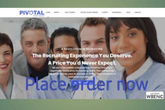 create a recruitment website for you
