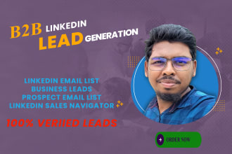 do b2b email list, prospect list, business leads using sales navigator